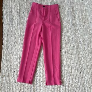 Zara pink trousers, never worn, nwt